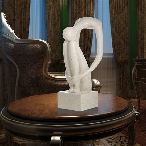 Tooarts Void Loneliness Resin Sculpture Modern Art Indoor Decor