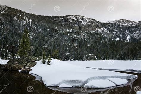 Lone Pine Lake Rocky Mountain National Park Stock Photo Image Of