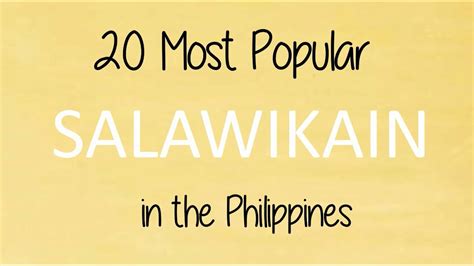 Mga Salawikain O Kasabihan Popular Filipino Sayings Youtube