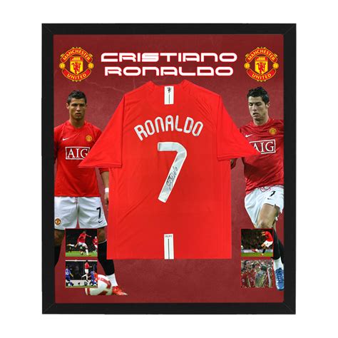2008 2009 manchester united cristiano ronaldo jersey shirt red nike 7 xl epl kit. Soccer - Cristiano Ronaldo Signed & Framed Manchester ...