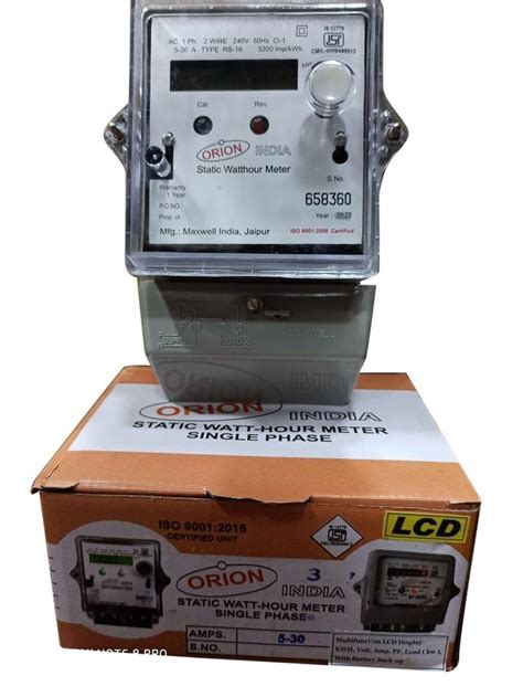 Single Phase Digital Sub Meter Orion Maxwell At Rs 395piece Static
