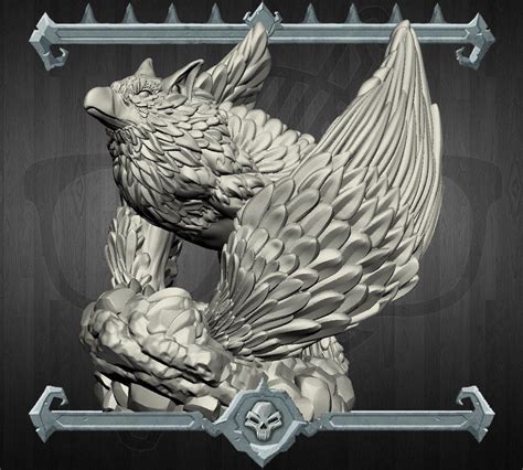 Griffon Gryphon Miniature For Tabletop Games Like Dandd Or Etsy