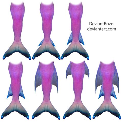 Mermaid Tails 13 Pink Set By Deviantroze On Deviantart