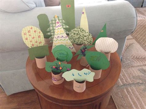 Toilet Paper Roll Forest Toddler Craft Toddler Crafts