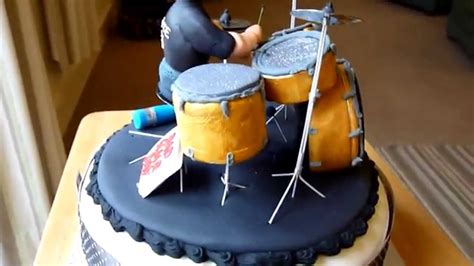 Drummer Birthday Cake Youtube
