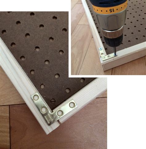 How To Paint Pegboard Build A Pegboard Frame Jenna