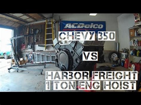 Harbor freight 2 ton engine hoist modify chain. Chevy 350 Install Harbor Freight 1 Ton Engine Hoist Review ...