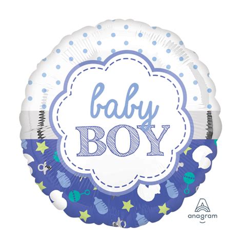 Baby 2 In 1 Baby Boy Design Foil Balloon 18inch Give Fun