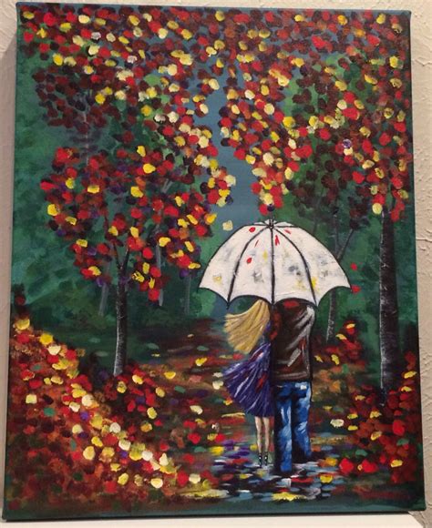A Rainy Day Walki Painted From Cinnamon Cooneys Tutorial
