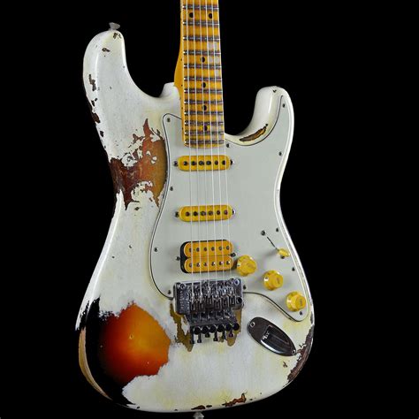 Fender 1960 Stratocaster Heavy Relic White Lightning Olympic White Over