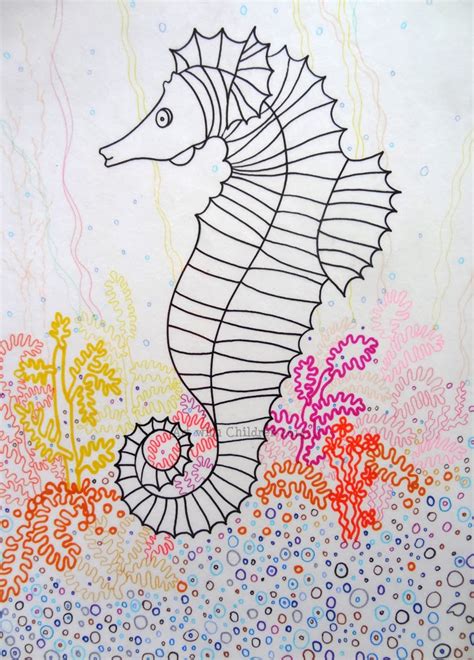Hello friends welcome to my youtube channel pin mee. Drawing a Seahorse