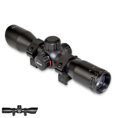 Eastvale 4x32 Crossbow Scope With Illuminated Crossbow Reticle Red