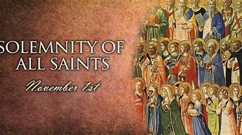 Solemnity Of All Saints Youtube