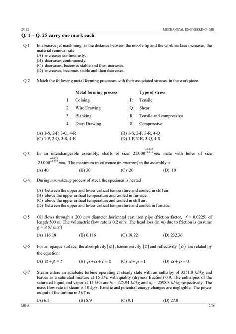Gate Exam Sample Question Paper 2023 2024 Eduvark