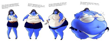 Rule 34 Beltpop Blueberry Girl Blueberry Inflation Body Inflation Clothes Ripping Spherical