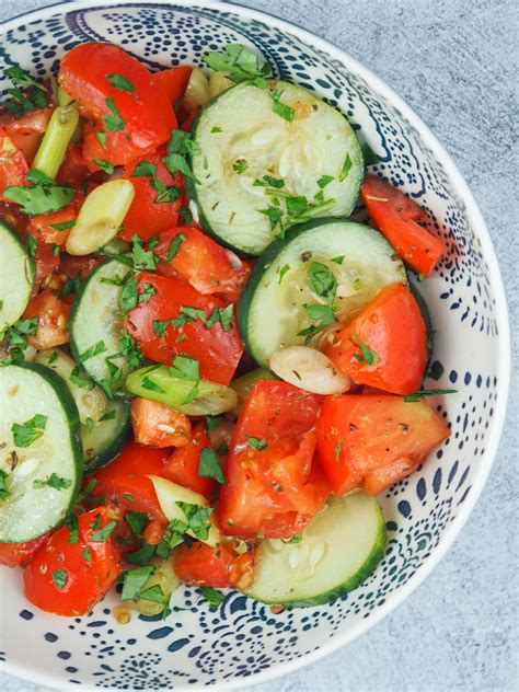 Easy Balsamic Tomato Cucumber Salad Ole Blue Dog