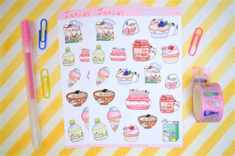 Kawaii Printable Clipart For Journal Stickers Super Cute Kawaii Cute