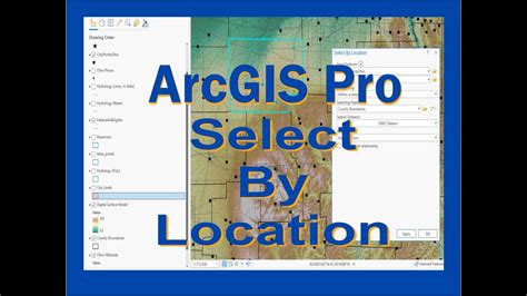 Arcgis Pro Select By Location Youtube