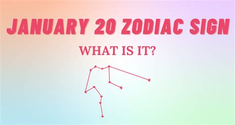 January 20 Zodiac Sign Explained So Syncd