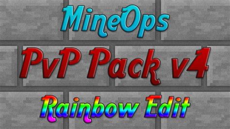 Mineops Rainbow Pvp Pack V4 Pvp Texture Pack 18 Youtube