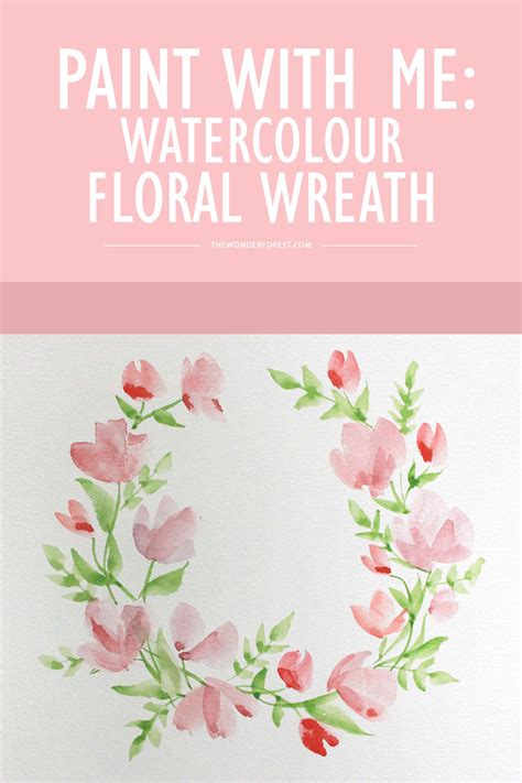 Are you a beginner watercolor artist with an interest in painting beautiful flowers? Paint With Me: Watercolour Floral Wreath Tutorial for ...