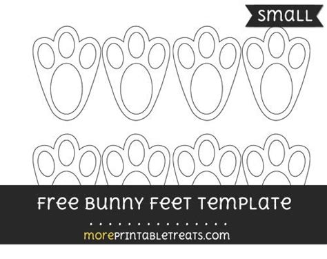 7 paper bag puppet templates templates are collected for any of your needs. Free Bunny Feet Template - Small | Easter bunny template ...