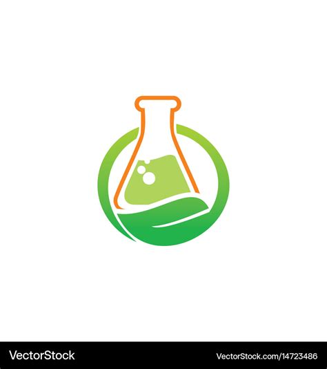 Bio Organic Lab Logo Royalty Free Vector Image