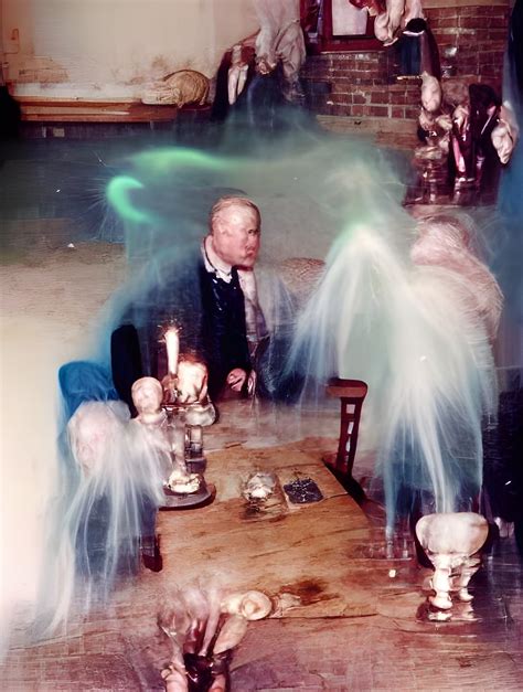 Spirit Photography Reveals The Presence Of Ectoplasm During A Séance