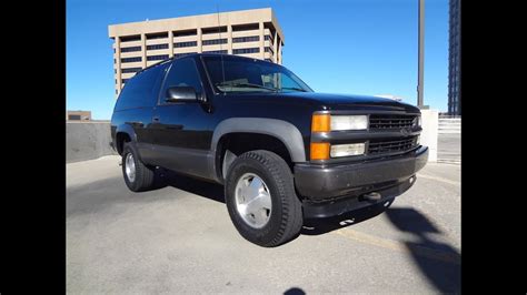 1999 Chevrolet 2 Door Tahoe 4x4 Sport Black For Sale Youtube