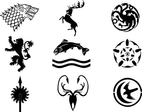 To note i didn't create the vector of the. Game of Thrones Decals Stark Sigil Decal Targaryen Sigil ...