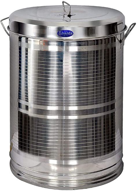 Buy Sharda Metals Large Heavy Stainless Steel Container 10kg Storage
