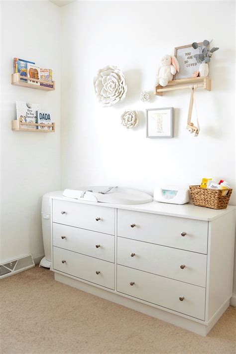 Nursery Changing Table Organization - Coffee With Summer