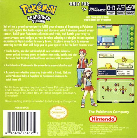 Pokémon Leafgreen Version Details Launchbox Games Database