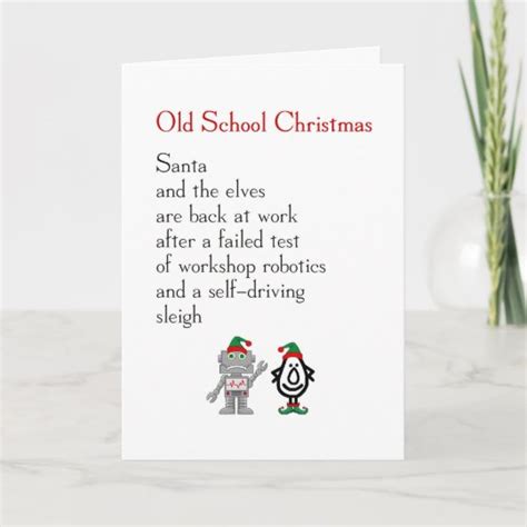Old School Christmas Funny Merry Christmas Poem Holiday