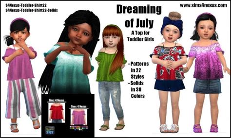 Dreaming Of July Top By Samanthagump At Sims 4 Nexus • Sims 4 Updates