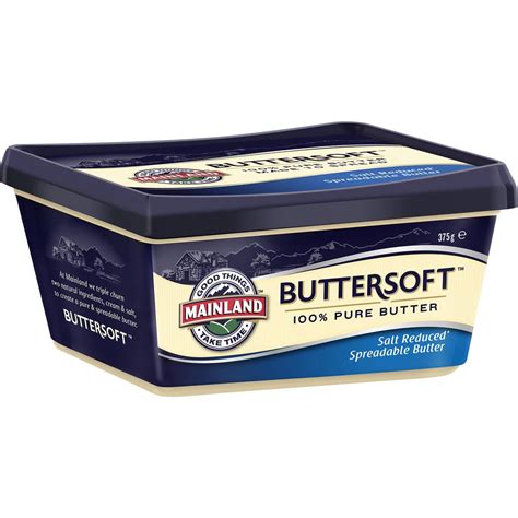Mainland Buttersoft Pure Salt Reduced Butter 375g Woolworths