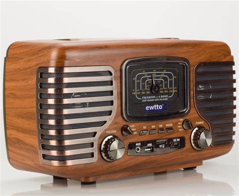 Radio Retro Vintage Bluetooth Am Fm Sw Usb Aux Aspct Madeira Mercado