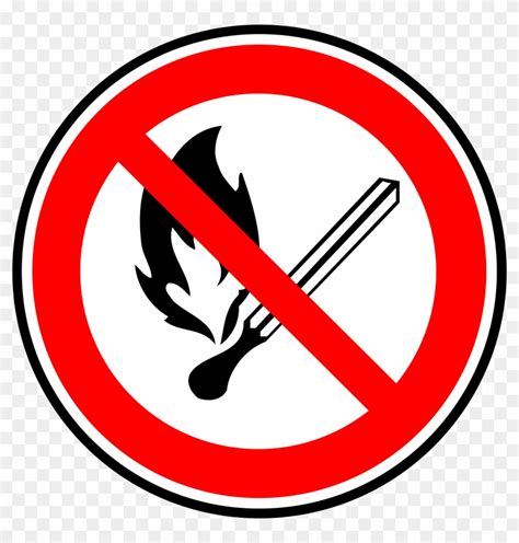 Match Clipart On Fire Dont Play With Fire Sign Full Size Png