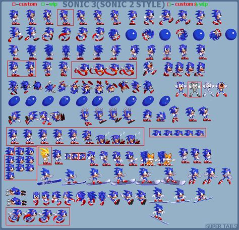 Sonic 3sonic 2 Style Sprite Sheet By Supertailss On Deviantart