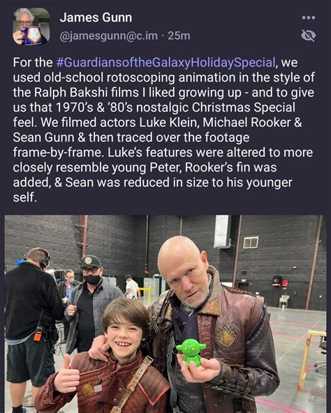 James Gunn Gives Some Behind The Scenes Secrets From The Production Of Gotg Holiday Special R