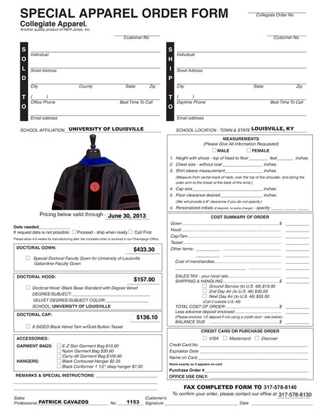 Apparel Order Form Order Form Template Order Form Pur