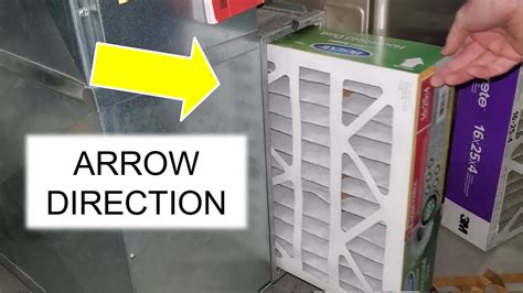Proper Way To Replace A Home Furnace Filter Arrow Direction YouTube
