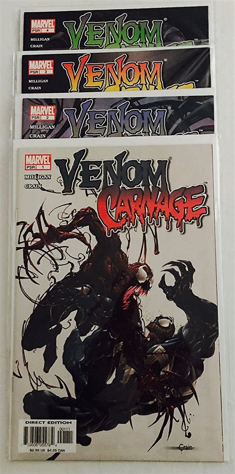 Venom Vs Carnage 2004 Series Issues 1 4 By Clayton Crain And Peter