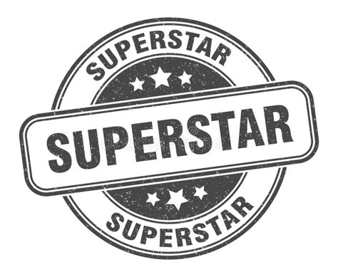 Superstar Stamp Stock Vector Illustration Of Label 153904179