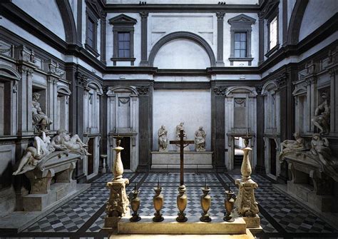 As elsewhere in san lorenzo, this sacristy is a whole piece, the impact of its architecture heightened by works of art. Medici Chapel in San Lorenzo - Reading Renaissance Art
