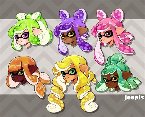 I Doodled Some Inkling Hairstyles Splatoon