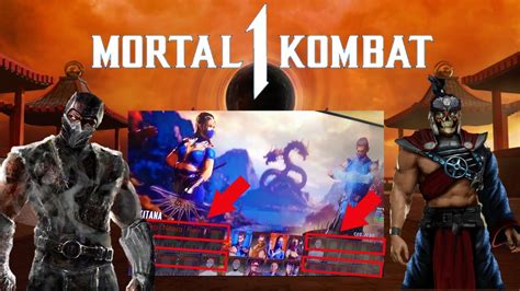 Mortal Kombat Character Select Screenshot Leak Full Roster Youtube