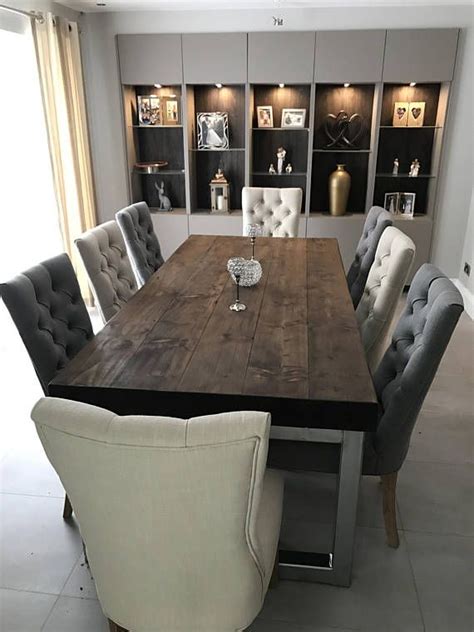 Discover the huge range of dining tables online or in store. Reclaimed Industrial Chic 10-12 Seat Solid Wood & Metal ...