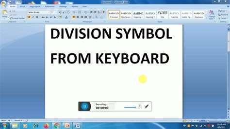 How To Type Division Symbol With Your Keyboard How To Write Divide