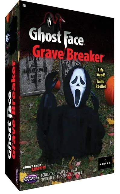 Licensed Scream Ghost Face Grave Breaker Life Size Scary Halloween Prop
